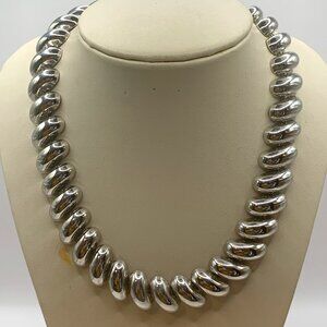 Classic Vintage Napier Necklace in Silvertone